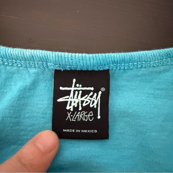Stussy Tank Top Mens Sz XL Tie Dye Logo Multicolor Psychedelic Hippie Punk - Picture 7 of 10
